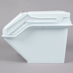 Rubbermaid® FG9G5800WHT ProSave 12.6 Gallon / 200 Cup White Shelf Ingredient Storage Bin with Sliding Lid & Scoop