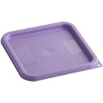 Vigor 6 and 8 Qt. Purple Allergen-Free Square Polypropylene Food Storage Container Lid Vigor 6 and 8 Qt. Purple Allergen-Free Square Polypropylene Food Storage Container Lid