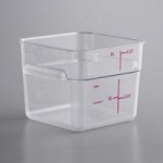 Vigor 6 and 8 Qt. Purple Allergen-Free Square Polypropylene Food Storage Container Lid Vigor 6 and 8 Qt. Purple Allergen-Free Square Polypropylene Food Storage Container Lid