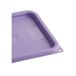 Vigor 6 and 8 Qt. Purple Allergen-Free Square Polypropylene Food Storage Container Lid Vigor 6 and 8 Qt. Purple Allergen-Free Square Polypropylene Food Storage Container Lid