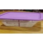 Vigor 6 and 8 Qt. Purple Allergen-Free Square Polypropylene Food Storage Container Lid Vigor 6 and 8 Qt. Purple Allergen-Free Square Polypropylene Food Storage Container Lid