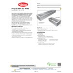 Hatco IWB-S2SLNT Two Pan Slanted Ice Cooled Slim Drop-In Cold Food Well