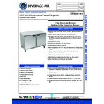 Beverage-Air UCRF48AHC-1-SA-A-104 48