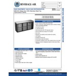 Beverage-Air BB72HC-1-G-B-27 72