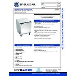 Beverage-Air UCF27AHC-24-23 and UCR27AHC-24-23 Double Stacked 27 Beverage-Air UCF27AHC-24-23 and UCR27AHC-24-23 Double Stacked 27