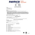 Nemco 67306 Replacement Element for 6310 Series Countertop Electric Ranges - 120V, 1500W