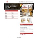 Carnival King CD450 Stainless Steel Dual Peristaltic Cheese Sauce and Chili Dispenser - 120V, 450W