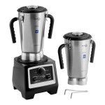 AvaMix BX1GRGV2J 3 3/4 hp 1 Gallon Stainless Steel Heavy Duty Commercial Food Blender with Variable Speed Controls and 2 Jars - 120V AvaMix BX1GRGV2J 3 3/4 hp 1 Gallon Stainless Steel Heavy Duty Commercial Food Blender with Variable Speed Controls and 2 Jars - 120V