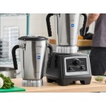 AvaMix BX1GRGV2J 3 3/4 hp 1 Gallon Stainless Steel Heavy Duty Commercial Food Blender with Variable Speed Controls and 2 Jars - 120V AvaMix BX1GRGV2J 3 3/4 hp 1 Gallon Stainless Steel Heavy Duty Commercial Food Blender with Variable Speed Controls and 2 Jars - 120V