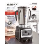 AvaMix BX1GRGV2J 3 3/4 hp 1 Gallon Stainless Steel Heavy Duty Commercial Food Blender with Variable Speed Controls and 2 Jars - 120V AvaMix BX1GRGV2J 3 3/4 hp 1 Gallon Stainless Steel Heavy Duty Commercial Food Blender with Variable Speed Controls and 2 Jars - 120V