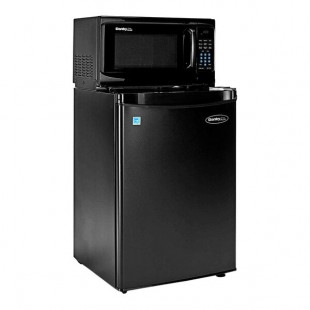 Danby 2.6MF4-7A1 One Plug 2.6 Cu. Ft. Black Solid Door Reach-In Refrigerator with Microwave Danby 2.6MF4-7A1 One Plug 2.6 Cu. Ft. Black Solid Door Reach-In Refrigerator with Microwave