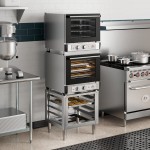 Cooking Performance Group COH-T4-M Double Stacked Electric Thermostatic 4 Tray Half Size Convection Oven with Moisture Injection and Stand - 208-240V Cooking Performance Group COH-T4-M Double Stacked Electric Thermostatic 4 Tray Half Size Convection Oven with Moisture Injection and Stand - 208-240V