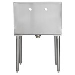 Regency 18-Gauge 304 Stainless Steel Standing Mop Sink - 21