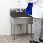 Regency 18-Gauge 304 Stainless Steel Standing Mop Sink - 21