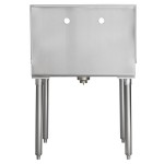 Regency 18-Gauge 304 Stainless Steel Standing Mop Sink - 21