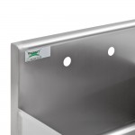 Regency 18-Gauge 304 Stainless Steel Standing Mop Sink - 21