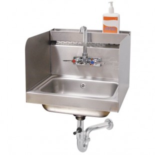 Advance Tabco 7-PS-76 Hand Sink with Splash Mounted Gooseneck Faucet, 12