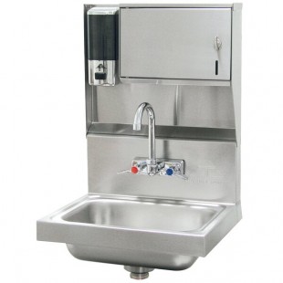 Advance Tabco 7-PS-79 Hand Sink with Soap and Paper Towel Dispenser - 17 1/4