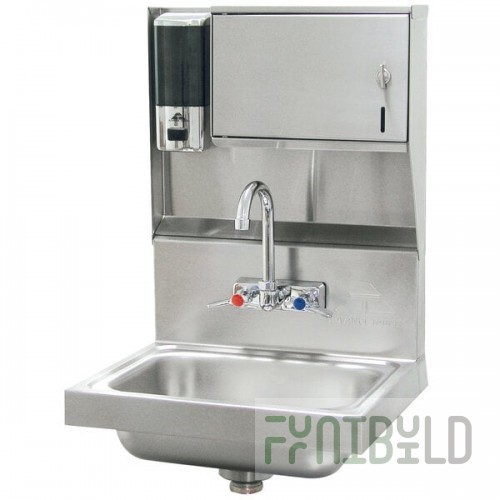 Advance Tabco 7-PS-79 Hand Sink with Soap and Paper Towel Dispenser - 17 1/4