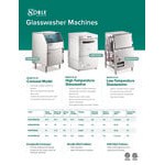 Noble Warewashing HTGW High-Temperature Underbar Glass Washer - 208V/240V, 1 Phase