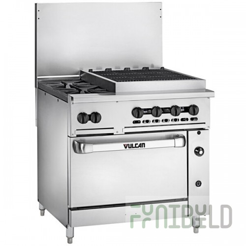 Vulcan 36C-2B24CBN Endurance Natural Gas 2 Burner 36