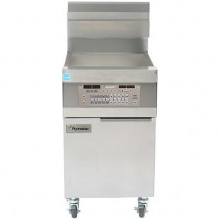 Frymaster 11814G Liquid Propane Single High-Production 63 lb. Floor Fryer with SMRT4U 3000 Controls - 119,000 BTU