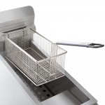 Cooking Performance Group FCPG15 Liquid Propane 15 lb. Countertop Fryer - 26,500 BTU