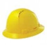 Lift Safety Briggs Yellow 4-Point Ratchet Suspension Vented Full Brim Hard Hat HBFC-7L
