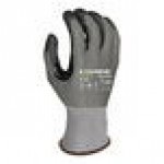 Armor Guys Kyorene Pro 00-863-L Gray 18 Gauge A6 Graphene Gloves with Black Polyurethane Palm Coating and White Cuff - Large Armor Guys Kyorene Pro 00-863-L Gray 18 Gauge A6 Graphene Gloves with Black Polyurethane Palm Coating and White Cuff - Large