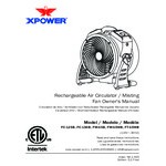 XPOWER Portable Variable Speed Battery-Powered Indoor / Outdoor Cooling Misting Fan / Air Circulator with Water Pump - 900CFM; 30W - FM-65WB XPOWER Portable Variable Speed Battery-Powered Indoor / Outdoor Cooling Misting Fan / Air Circulator with Water Pump - 900CFM; 30W - FM-65WB