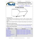 Vestil 0.33 Cubic Yard Medium-Duty Low-Profile Self-Dumping Steel Forklift Hopper H-33-MD - 4,000 lb. Capacity