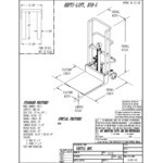 Vestil Hefti-Lift 880 lb. Steel Portable Hydraulic Lift with 23