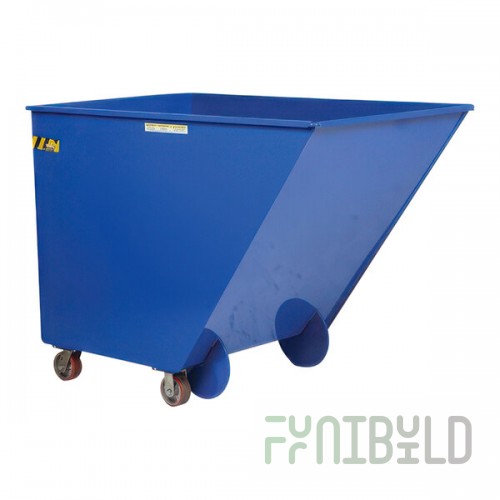 Vestil SPTT-15 1.5 Cu. Yd. Blue Steel Tilt Dump Truck with 5
