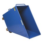 Vestil SPTT-15 1.5 Cu. Yd. Blue Steel Tilt Dump Truck with 5