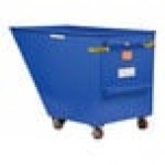 Vestil SPTT-15 1.5 Cu. Yd. Blue Steel Tilt Dump Truck with 5