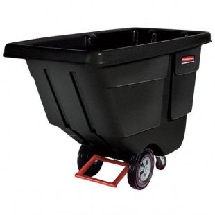 Rubbermaid® 0.5 Cubic Yard Black Rotomolded Tilt Truck / Trash Cart with Hinged Dome Lid (450 lb.) Rubbermaid® 0.5 Cubic Yard Black Rotomolded Tilt Truck / Trash Cart with Hinged Dome Lid (450 lb.)