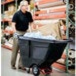 Rubbermaid® 0.5 Cubic Yard Black Rotomolded Tilt Truck / Trash Cart with Hinged Dome Lid (450 lb.) Rubbermaid® 0.5 Cubic Yard Black Rotomolded Tilt Truck / Trash Cart with Hinged Dome Lid (450 lb.)