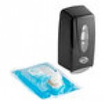 Novo 33.8 fl. oz. (1,000 mL) Black Manual Foam Hand Soap / Sanitizer Dispenser with Clean Scent Foaming Hand Soap