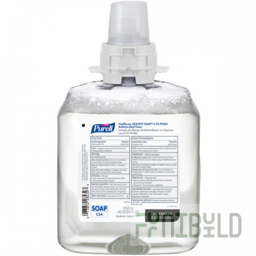 PURELL® 5178-04 Healthy Soap® Healthcare CS4 1250 mL PCMX Antimicrobial Foaming Hand Soap - 4/Case