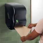 San Jamar Tear-N-Dry EcoLogic T1300REBK Black Towel Dispenser San Jamar Tear-N-Dry EcoLogic T1300REBK Black Towel Dispenser