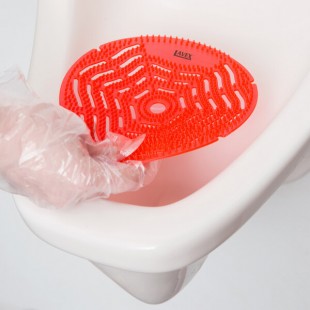 Lavex Cherry Scent Deodorized Gel Urinal Screen - 10/Pack Lavex Cherry Scent Deodorized Gel Urinal Screen - 10/Pack