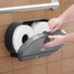 Lavex Double Roll Jumbo Toilet Tissue Dispenser with 12 Toilet Paper Rolls Lavex Double Roll Jumbo Toilet Tissue Dispenser with 12 Toilet Paper Rolls