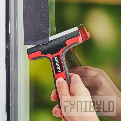 Allway Tools GTS-G Soft-Grip Glass and Tile Scraper with Snap-On Blade Guard