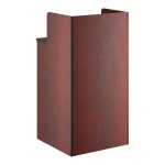 Lancaster Table & Seating Waste 32 Gallon Mahogany Waste Receptacle Enclosure with Drop Hole and Tray Shelf Lancaster Table & Seating Waste 32 Gallon Mahogany Waste Receptacle Enclosure with Drop Hole and Tray Shelf