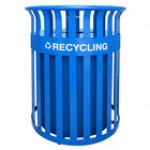 Ex-Cell Kaiser SC-2633 BLK Streetscape Black Gloss 37 Gallon Round Classic Outdoor Trash Can Ex-Cell Kaiser SC-2633 BLK Streetscape Black Gloss 37 Gallon Round Classic Outdoor Trash Can
