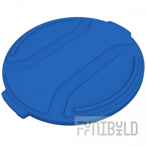 Toter RND55-L0705 Blue Lid for 55 Gallon Round Trash Cans