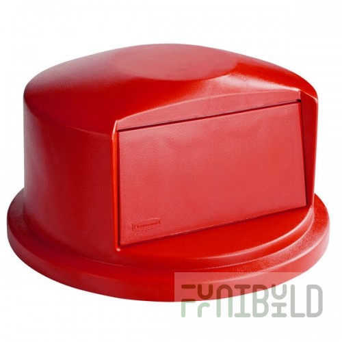 Rubbermaid® FG263788RED BRUTE Red Round Dome Top for FG263200 Containers 32 Gallon