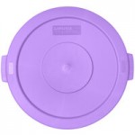 Carlisle 84102089 Bronco 20 Gallon Purple Round Trash Can