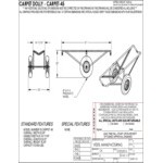 Vestil 500 lb. Blue Steel Carpet Dolly CARPET-45 Vestil 500 lb. Blue Steel Carpet Dolly CARPET-45