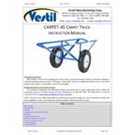 Vestil 500 lb. Blue Steel Carpet Dolly CARPET-45 Vestil 500 lb. Blue Steel Carpet Dolly CARPET-45